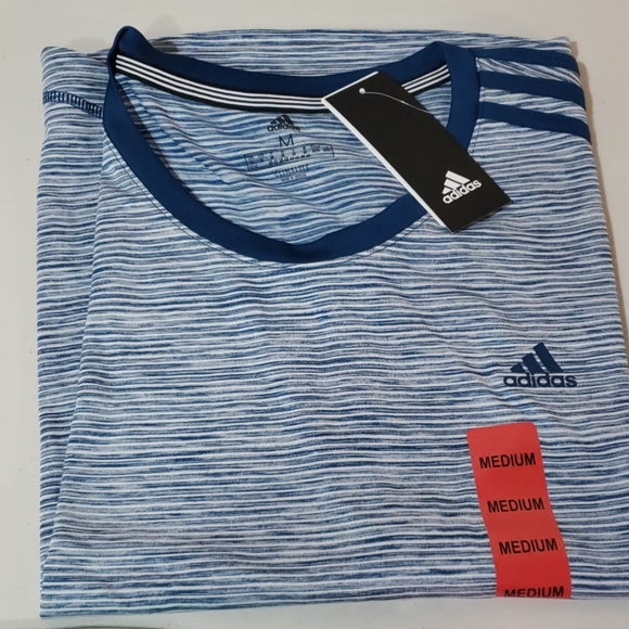 Clearance Bundle 3 ADIDAS women's Climalite striped Shirt - Picture 2 of 5